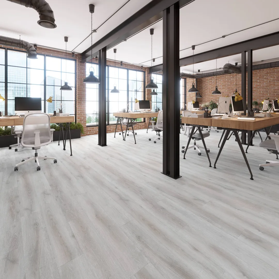 Lucida USA (Sample) GlueCore Pro Grigio Gray Wood Look 28-mil Waterproof Glue Down Luxury Vinyl Plank, photo 4 of 13
