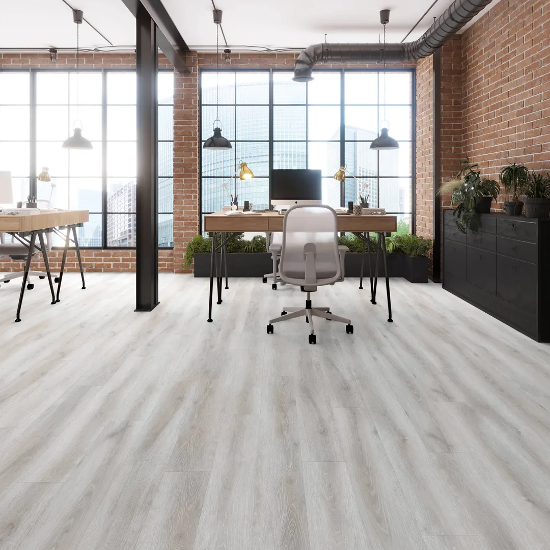 Lucida USA (Sample) GlueCore Pro Grigio Gray Wood Look 28-mil Waterproof Glue Down Luxury Vinyl Plank, photo 3 of 13