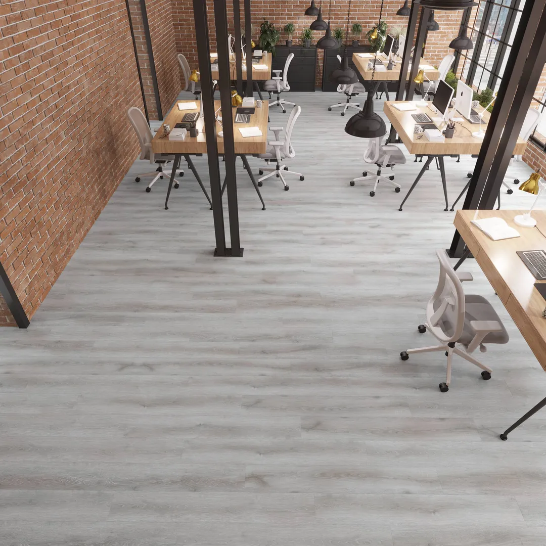Lucida USA (Sample) GlueCore Pro Grigio Gray Wood Look 28-mil Waterproof Glue Down Luxury Vinyl Plank, photo 5 of 13
