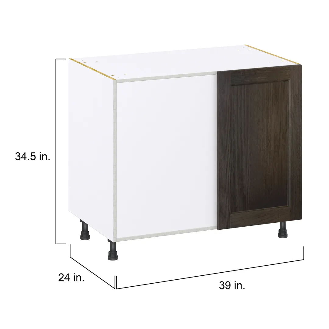 Hugo&Borg Montclaire 39-in W x 34.5-in H x 25-in D Wood Blind Corner Base Fully Assembled Cabinet (Recessed Panel Shaker Style), photo 4 of 11
