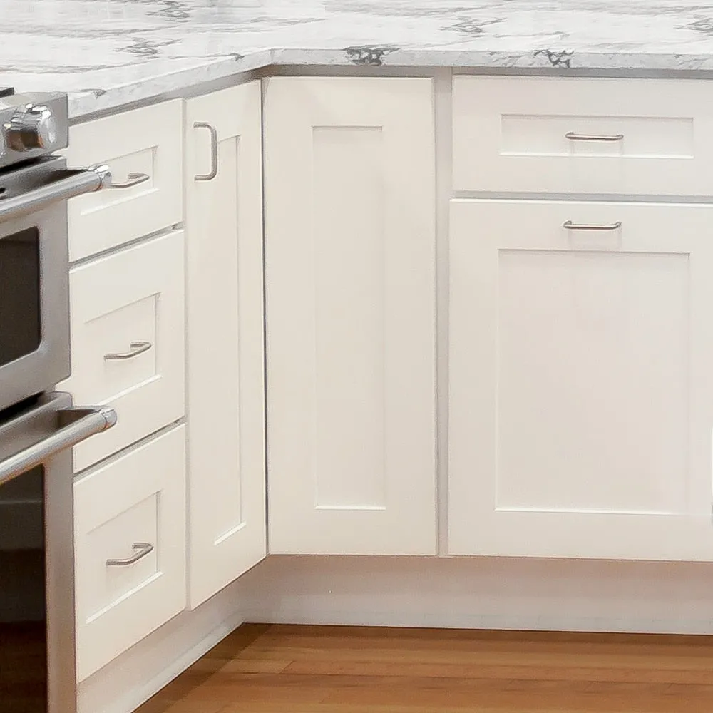 Design House Brookings 33-in W x 34.5-in H x 24-in D White Maple L-shaped 1-Drawer Base Fully Assembled Plywood Cabinet (Recessed Panel Shaker Style), photo 13 of 20