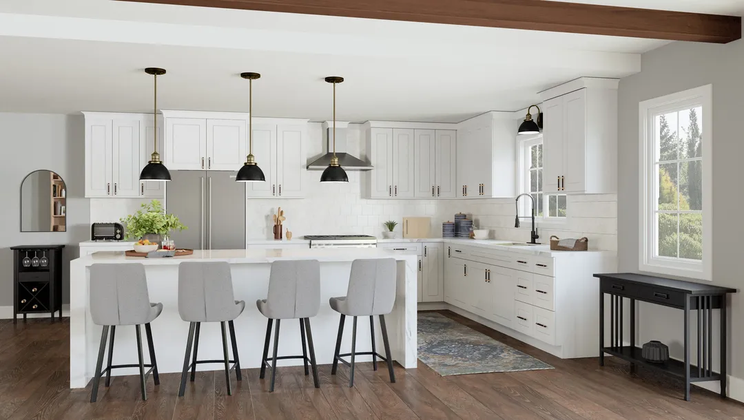 Design House Brookings 30-in W x 15-in H x 12-in D White Maple Wall Ready To Assemble Plywood Cabinet (Recessed Panel Shaker Door Style), photo 4 of 20