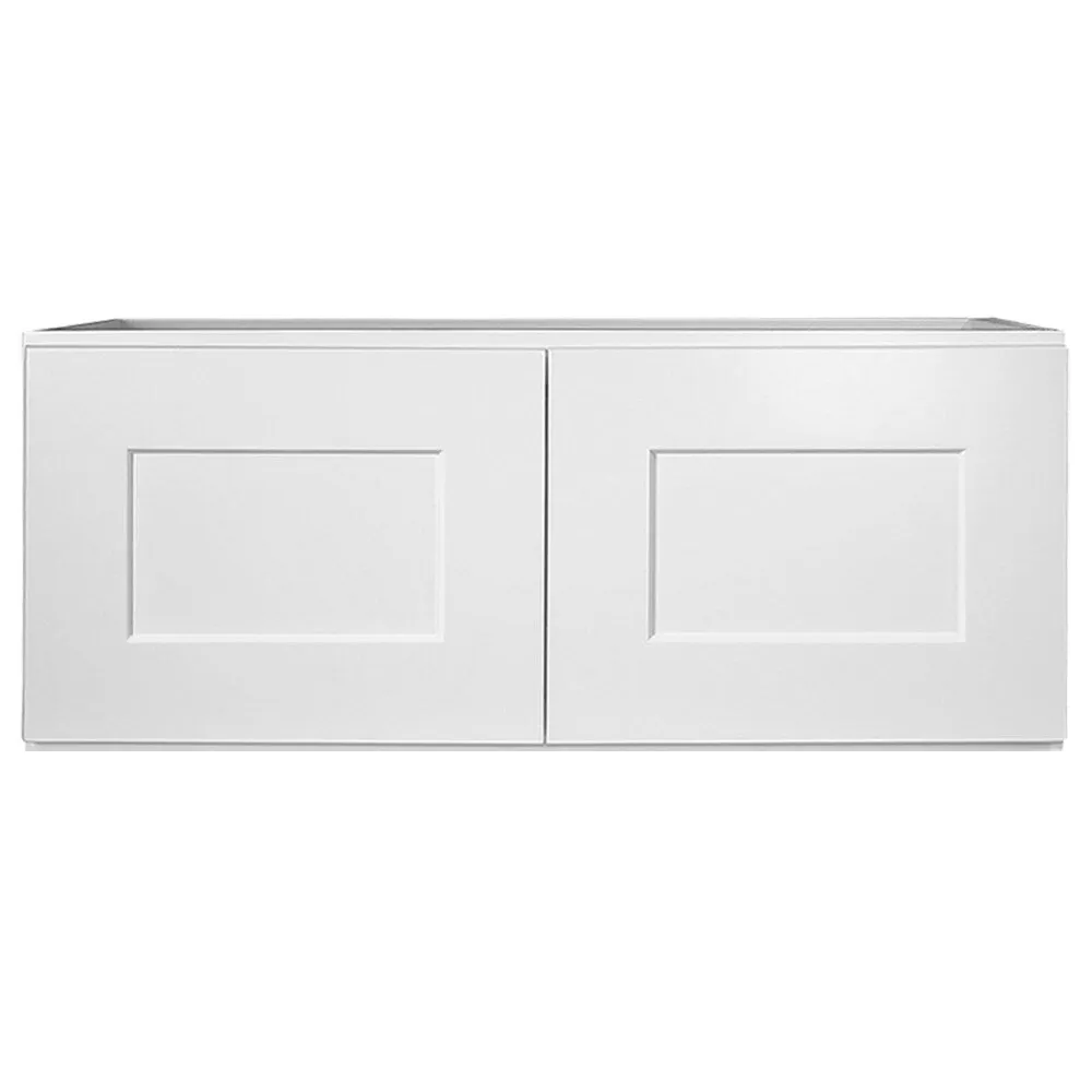 Design House Brookings 30-in W x 12-in H x 12-in D White Maple Wall Ready To Assemble Plywood Cabinet (Recessed Panel Shaker Door Style), photo 8 of 20