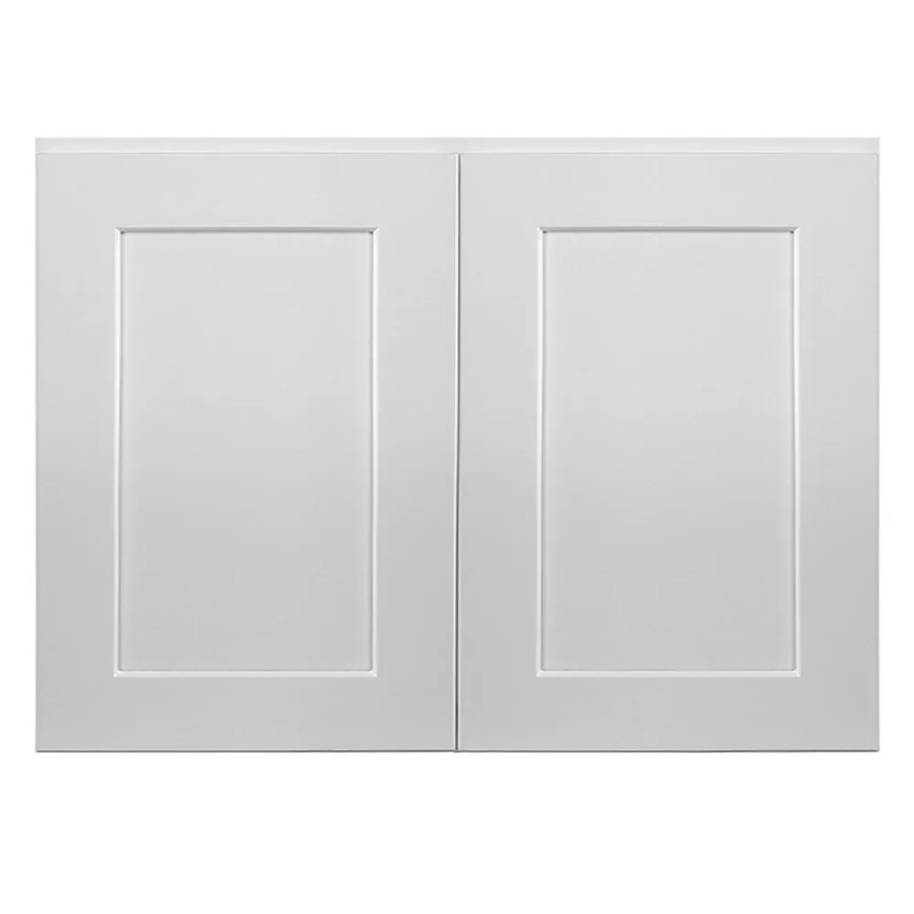 Design House Brookings 33-in W x 24-in H x 12-in D White Maple Wall Ready To Assemble Plywood Cabinet (Recessed Panel Shaker Door Style), photo 8 of 19