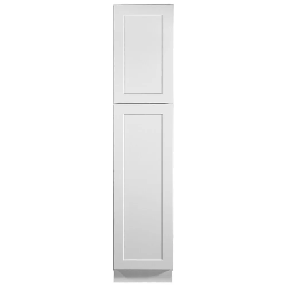 Design House Brookings 18-in W x 84-in H x 24-in D White Maple Pantry Fully Assembled Plywood Cabinet (Recessed Panel Shaker Door Style), photo 5 of 20
