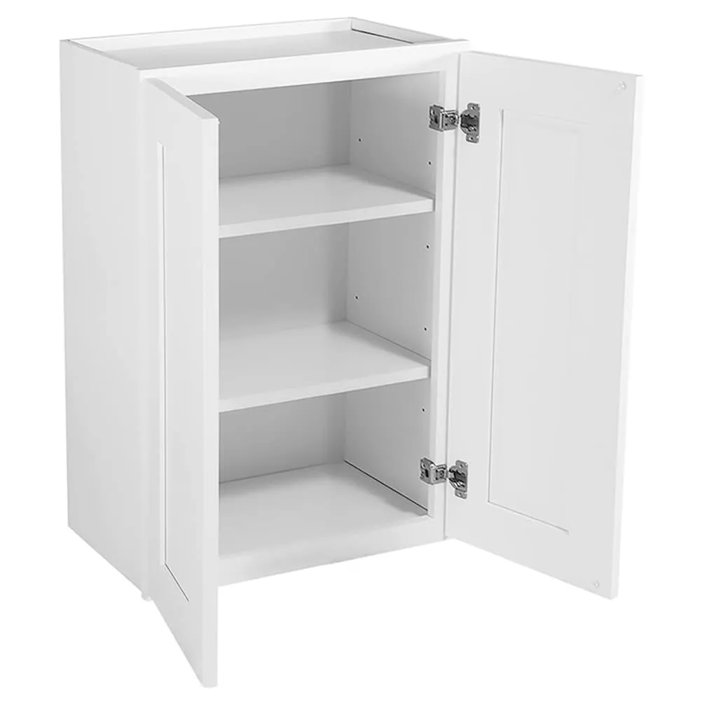 Design House Brookings 24-in W x 36-in H x 12-in D White Maple Wall Ready To Assemble Plywood Cabinet (Recessed Panel Shaker Door Style), photo 7 of 20