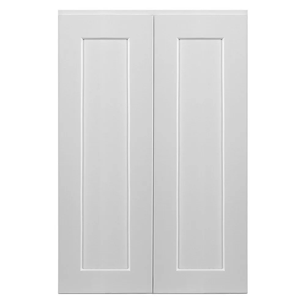 Design House Brookings 24-in W x 36-in H x 12-in D White Maple Wall Ready To Assemble Plywood Cabinet (Recessed Panel Shaker Door Style), photo 8 of 20