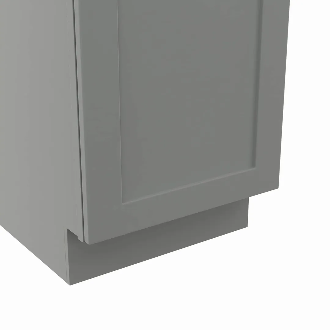 RELIABILT Overlake 18-in W x 90-in H x 24-in D Gray Pantry Ready To Assemble Plywood Cabinet (Recessed Panel Shaker Door Style), photo 2 of 21