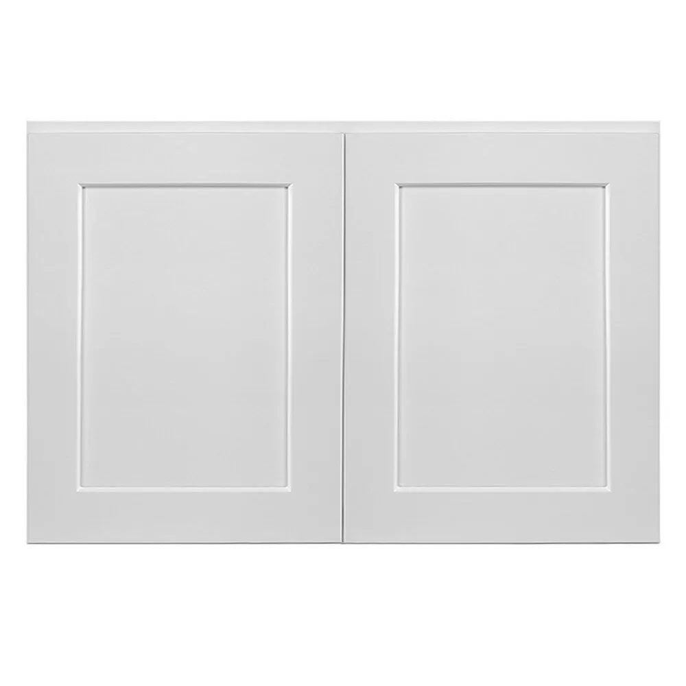 Design House Brookings 36-in W x 24-in H x 12-in D White Maple Wall Ready To Assemble Plywood Cabinet (Recessed Panel Shaker Door Style), photo 8 of 19