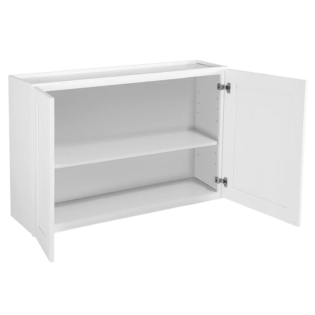 Design House Brookings 36-in W x 24-in H x 12-in D White Maple Wall Ready To Assemble Plywood Cabinet (Recessed Panel Shaker Door Style), photo 7 of 19