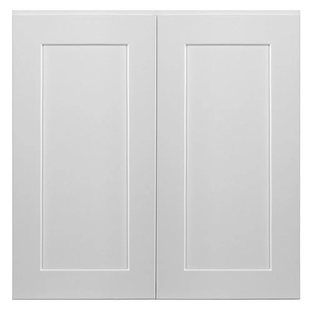 Design House Brookings 30-in W x 30-in H x 12-in D White Maple Wall Fully Assembled Plywood Cabinet (Recessed Panel Shaker Door Style), photo 8 of 19