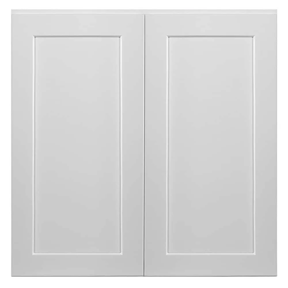 Design House Brookings 36-in W x 36-in H x 12-in D White Maple Wall Ready To Assemble Plywood Cabinet (Recessed Panel Shaker Door Style), photo 8 of 20