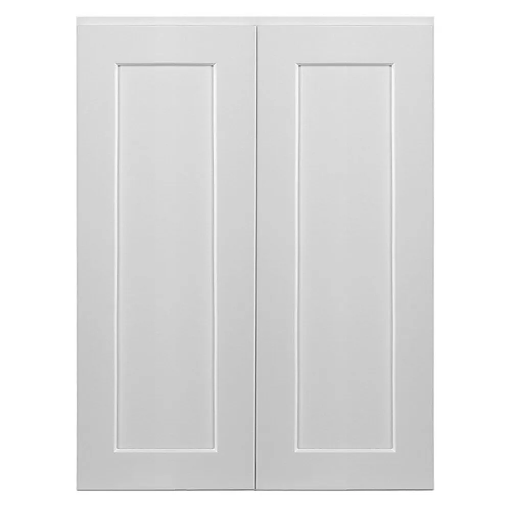 Design House Brookings 27-in W x 36-in H x 12-in D White Maple Wall Fully Assembled Plywood Cabinet (Recessed Panel Shaker Door Style), photo 9 of 20