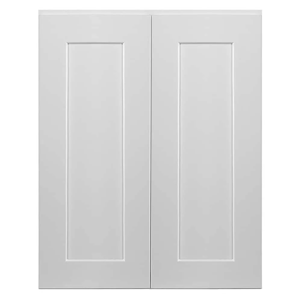 Design House Brookings 24-in W x 30-in H x 12-in D White Maple Wall Ready To Assemble Plywood Cabinet (Recessed Panel Shaker Door Style), photo 9 of 20