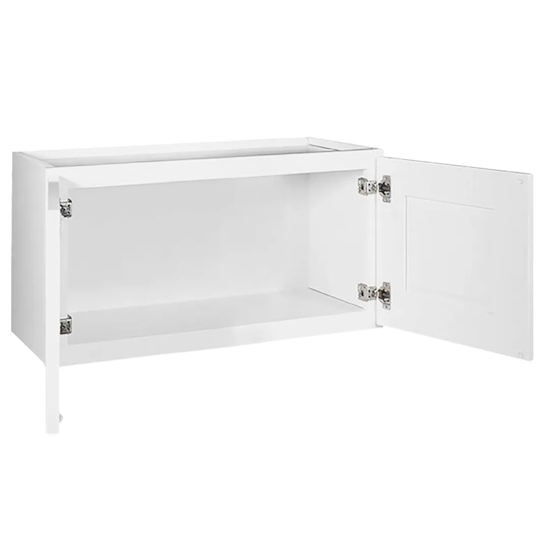 Design House Brookings 36-in W x 18-in H x 12-in D White Maple Wall Ready To Assemble Plywood Cabinet (Recessed Panel Shaker Door Style), photo 7 of 20
