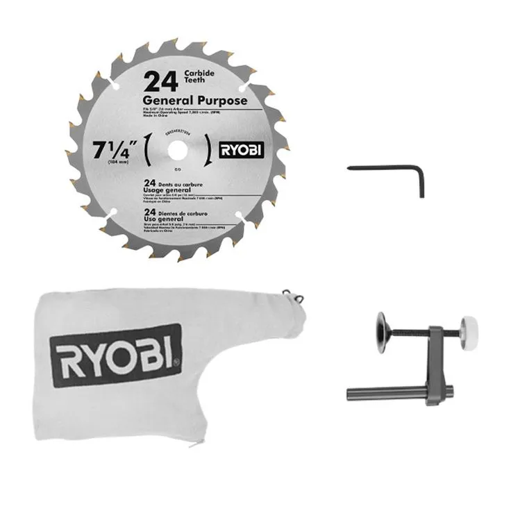 RYOBI ONE+ 18V Cordless 7-1/4 in. Miter Saw with (2) 3.0 ONE+ 18V LITHIUM+ HP Batteries and Dual Chemistry Charger, photo 2 of 6