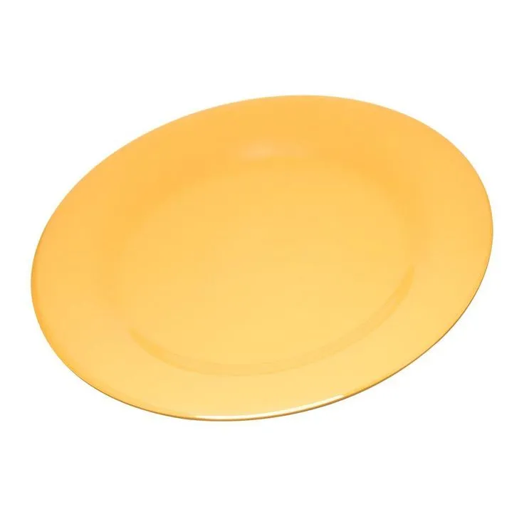 Durus 10.5 in. White Melamine Wide Rim Dinner Plate (12-Pack), photo 3 of 4