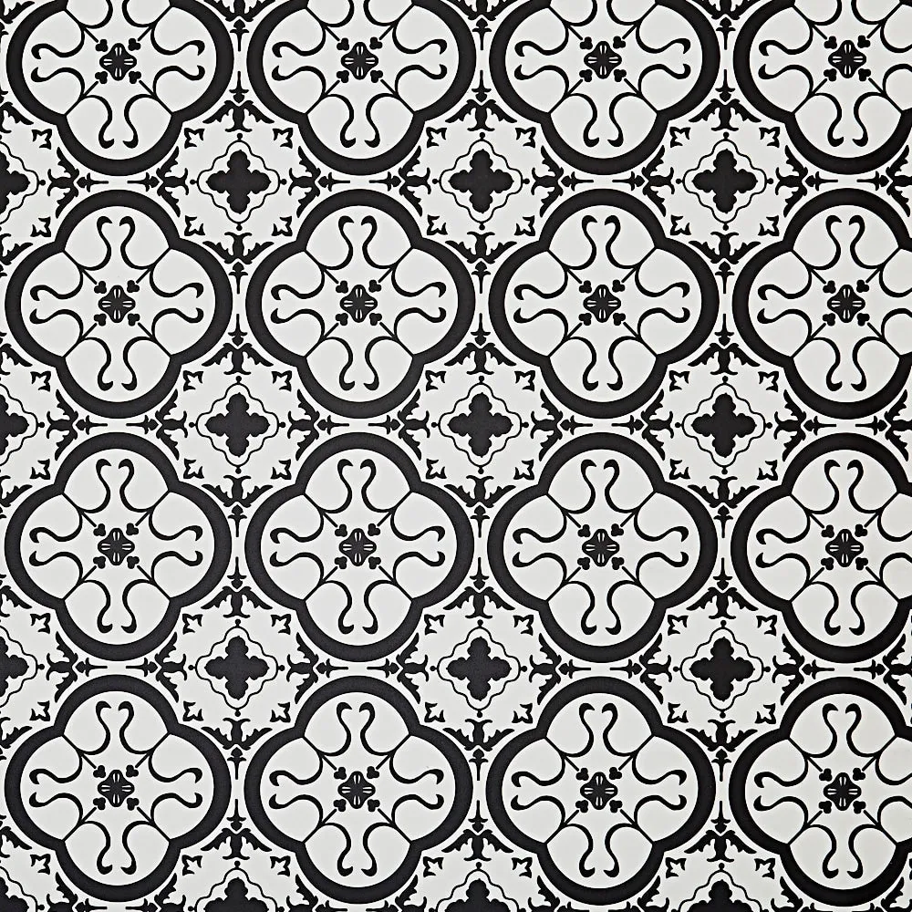 STAINMASTER (Sample) Bilbao Tile Waterproof Patterned Look Glue-Down Sheet Vinyl, 6-in x 9-in, 9.84-mil Wear Layer, photo 2 of 5