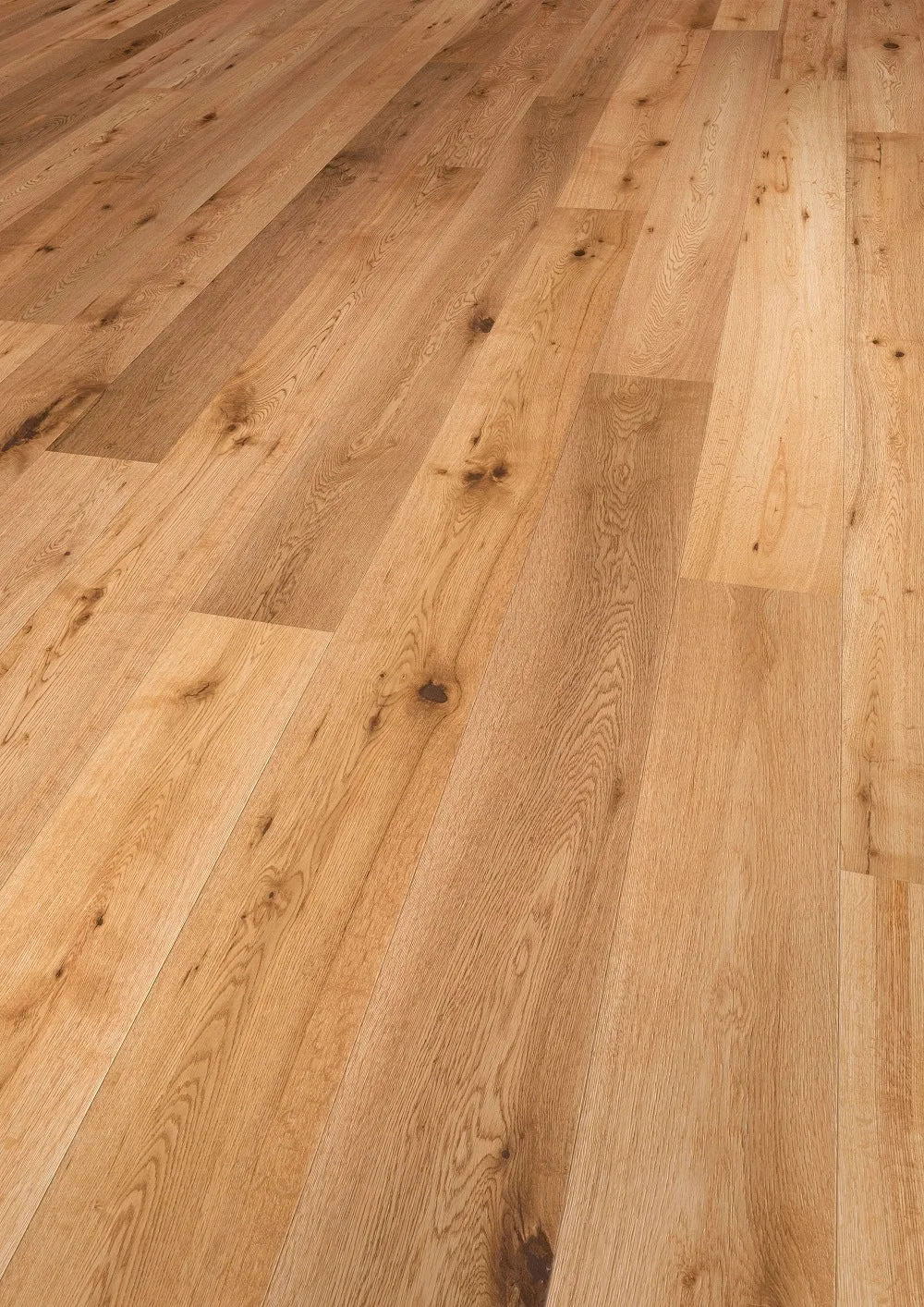 Flooors by LTL Natural lacquer Tan Oak 19/32-in T x 7-31/64-in W Wirebrushed Engineered Hardwood Flooring ( 31.08-sq ft / Carton ), photo 4 of 7