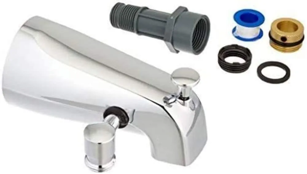 Delta Universal Fit Bathtub Spout with Diverter, Chrome, 6.69-in Length, photo 6 of 6