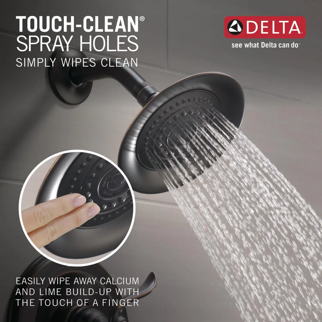 Delta Windemere Oil-Rubbed Bronze 1-Handle Bathtub and Shower Faucet Trim Kit, 6-in Showerhead, photo 8 of 8