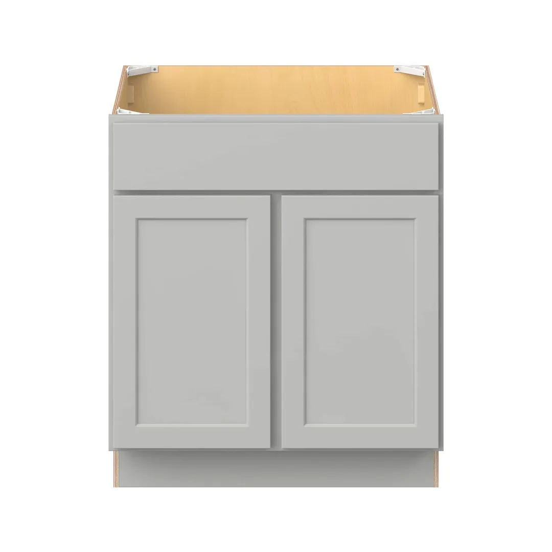 Hugo&Borg PRO Jasper 30-in W x 34.5-in H x 24-in D Whisper Gray Blind Sink Base Ready To Assemble Plywood Cabinet (Flat Panel Shaker Style), photo 14 of 14