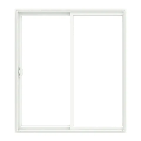 150 Series White Vinyl Sliding Double Patio Door, 96 × 80 in