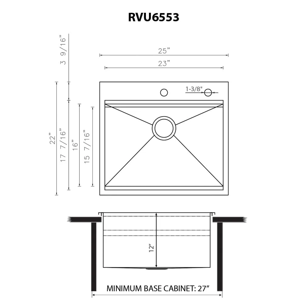 Ruvati Stainless Steel Undermount Laundry Sink with Drain - 21" x 18", photo 21 of 34