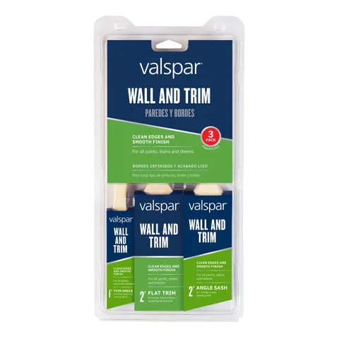 Wall & Trim 3‑Pack Paint Brush Set