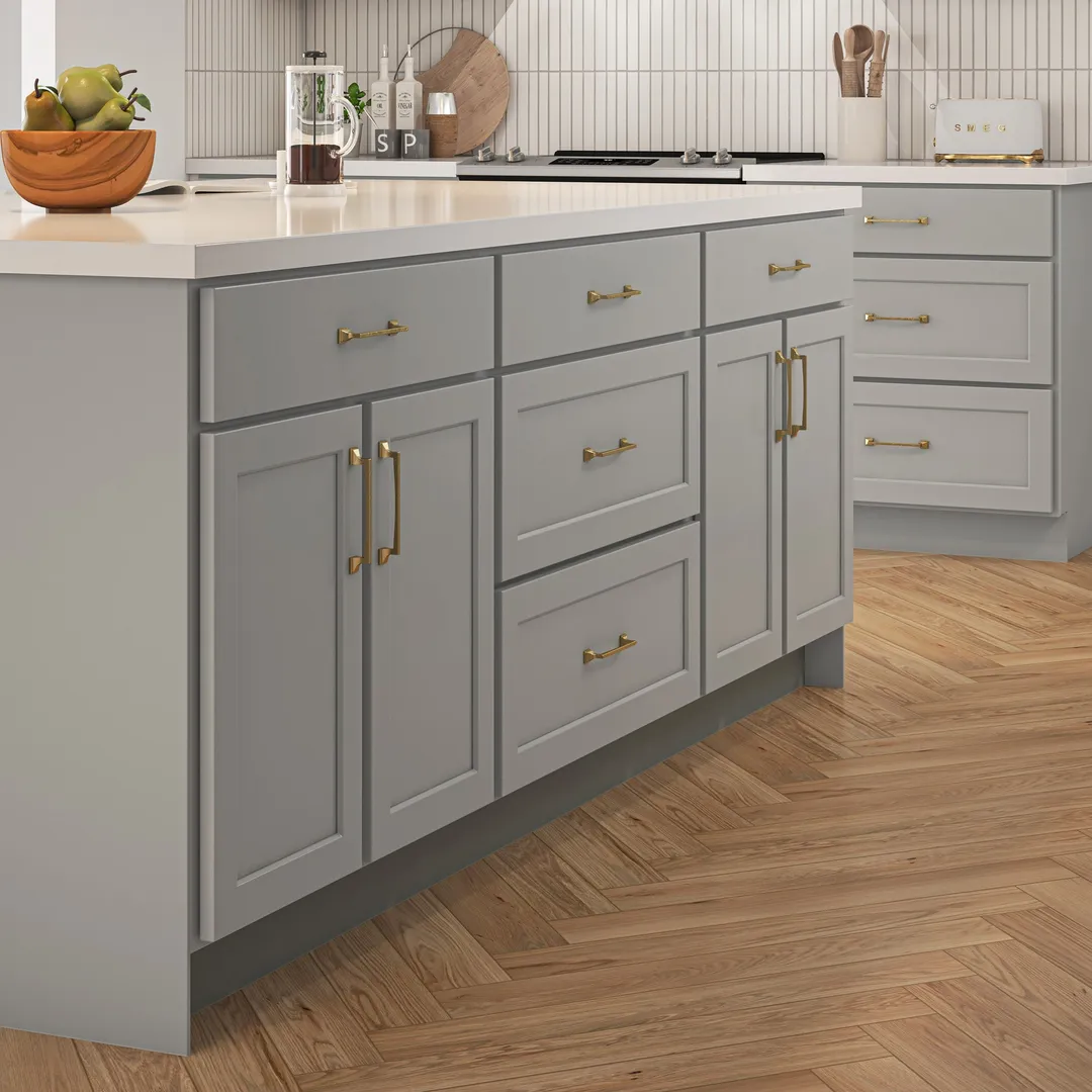 Hugo&Borg PRO Jasper 30-in W x 34.5-in H x 24-in D Whisper Gray Blind Sink Base Ready To Assemble Plywood Cabinet (Flat Panel Shaker Style), photo 13 of 14