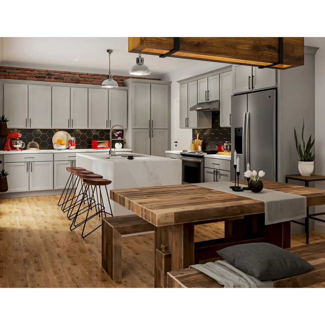 Hugo&Borg PRO Jasper 30-in W x 34.5-in H x 24-in D Whisper Gray Blind Sink Base Ready To Assemble Plywood Cabinet (Flat Panel Shaker Style), photo 9 of 14