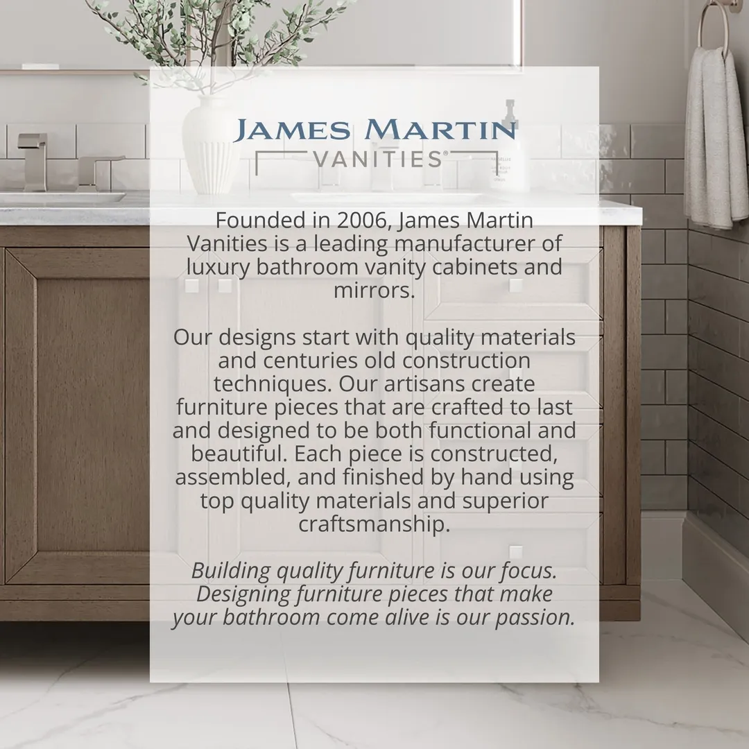 James Martin Vanities Addison 14.9-in x 45-in x 11.9-in Glossy White Soft Close Bathroom Wall Cabinet, photo 7 of 7
