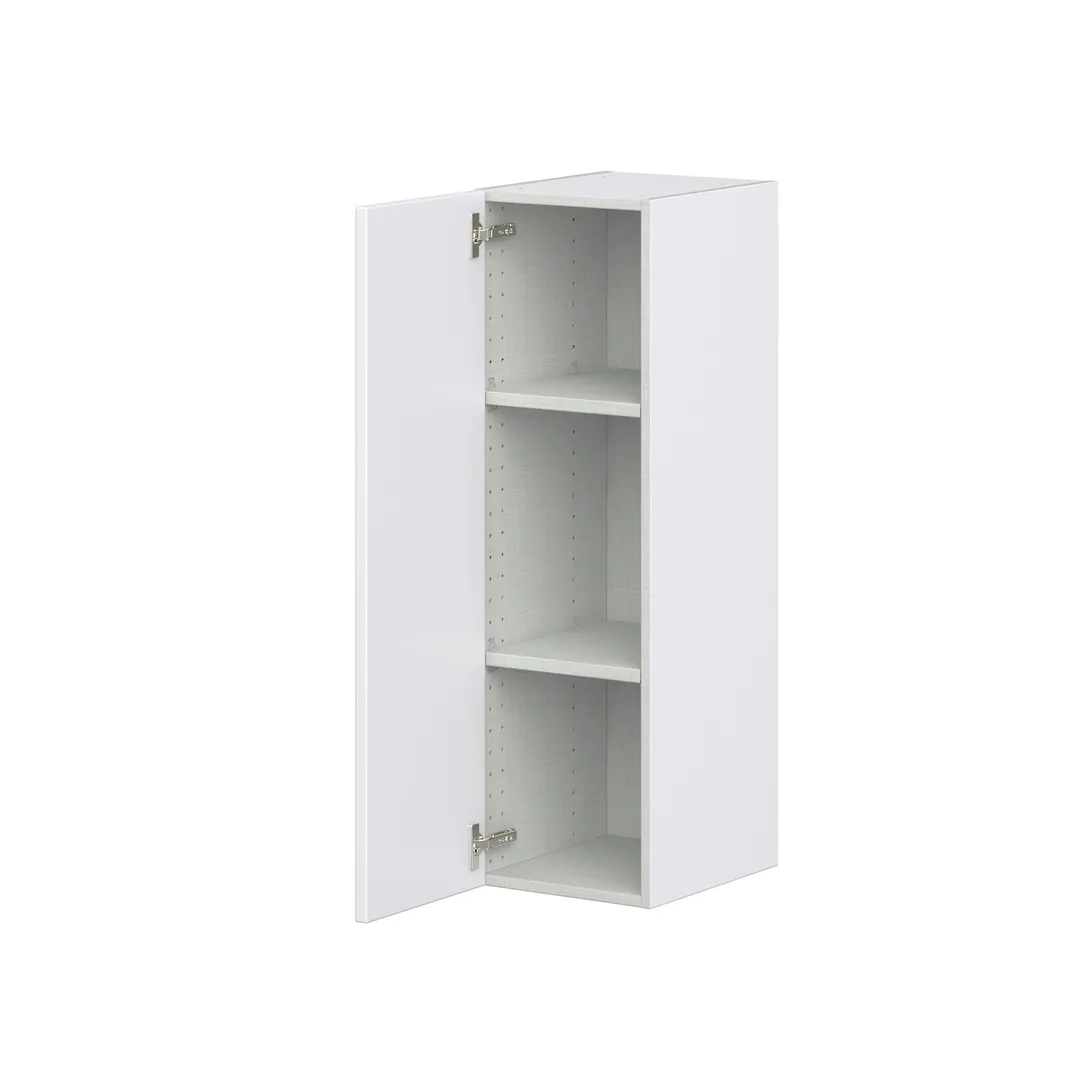 Hugo&Borg Lasalle 12-in W x 40-in H x 14-in D Bright White Slab Wall Fully Assembled Cabinet (Flat Panel Slab Door Style), photo 7 of 13