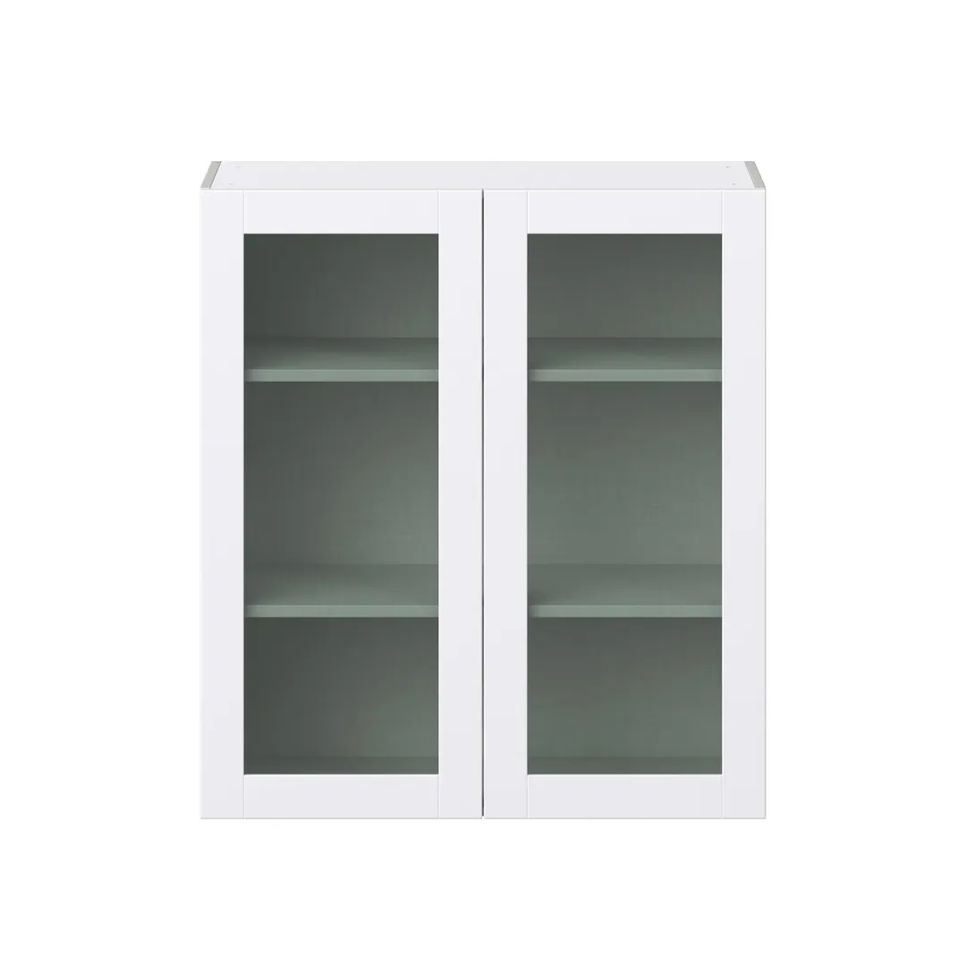 Hugo&Borg Lasalle 36-in W x 40-in H x 14-in D Bright White Slab Wall Fully Assembled Cabinet (Flat Panel Slab Door Style), photo 6 of 13