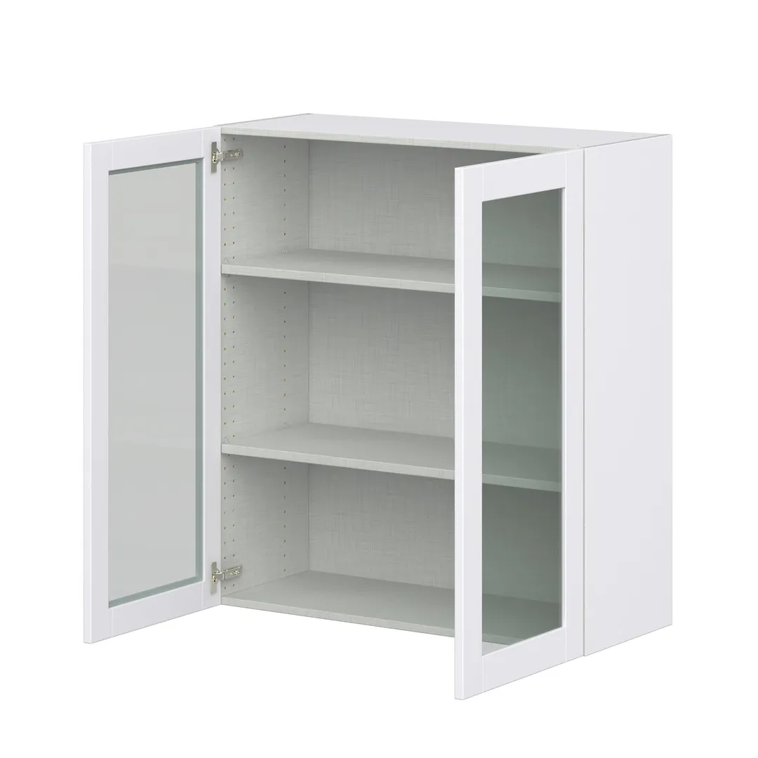 Hugo&Borg Lasalle 36-in W x 40-in H x 14-in D Bright White Slab Wall Fully Assembled Cabinet (Flat Panel Slab Door Style), photo 7 of 13