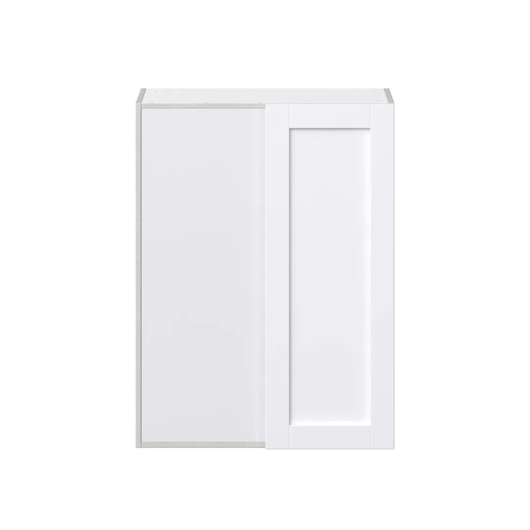 Hugo&Borg Rosemont 30-in W x 40-in H x 14-in D Glacier White Blind Wall Fully Assembled Cabinet (Recessed Panel Shaker Door Style), photo 6 of 14