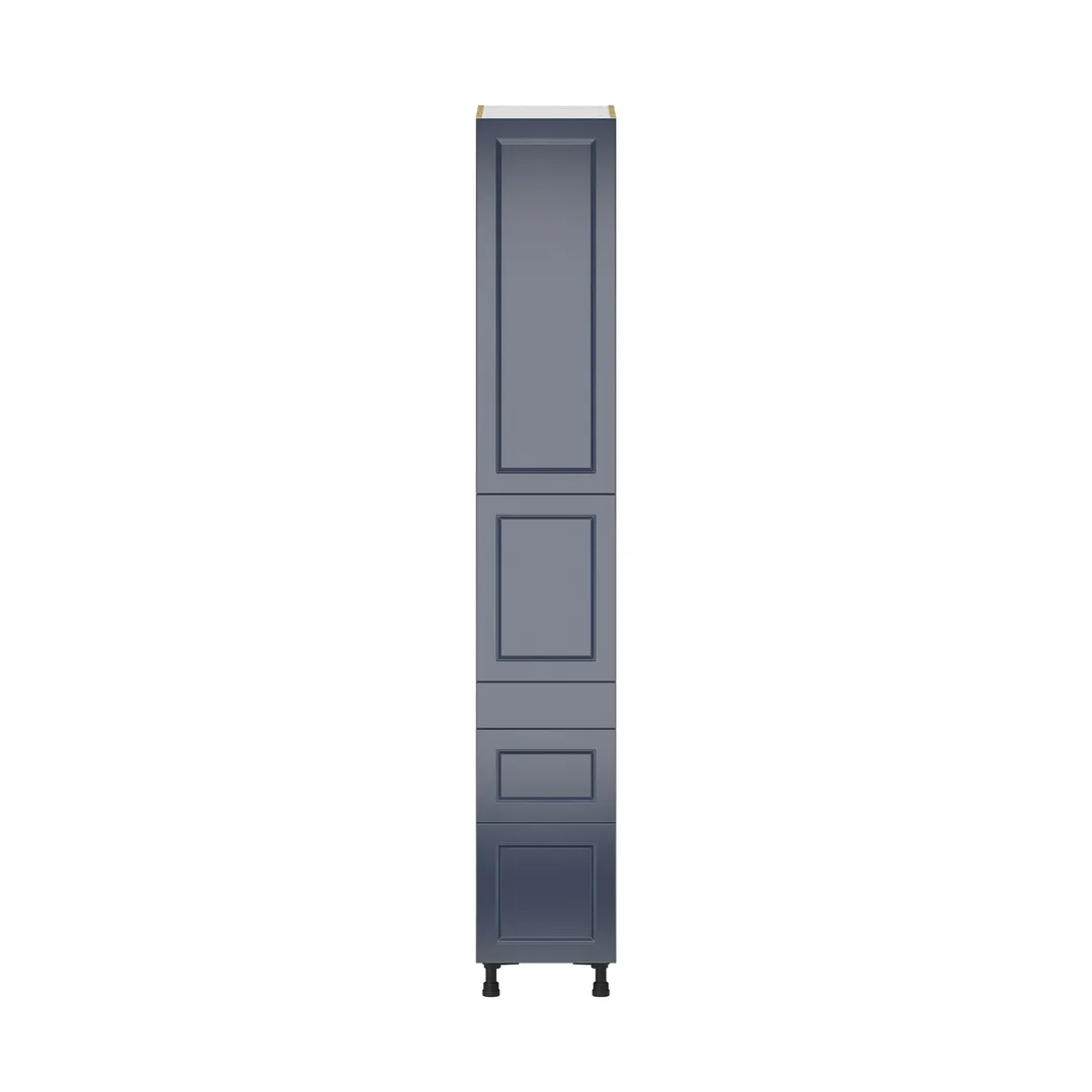 Hugo&Borg Lorette 15-in W x 94.5-in H x 24-in D Navy Blue 5-Drawers Pantry Fully Assembled Cabinet (Recessed Panel Slab Style), photo 6 of 10