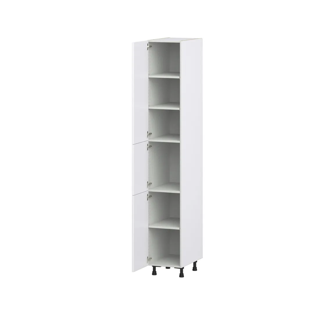 Hugo&Borg Lasalle 15-in W x 94.5-in H x 24-in D Bright White Slab Pantry Fully Assembled Cabinet (Flat Panel Slab Door Style), photo 7 of 13