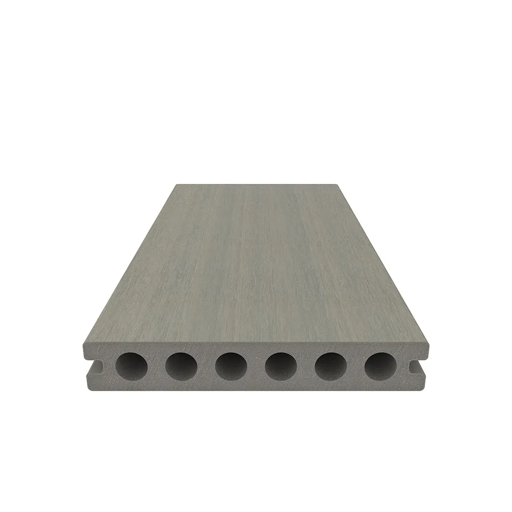 NewTechWood Voyager Hollow Board 1-in x 6-in x 8-ft Roman Antique Grooved Composite Deck Board (49-Pack), photo 4 of 6