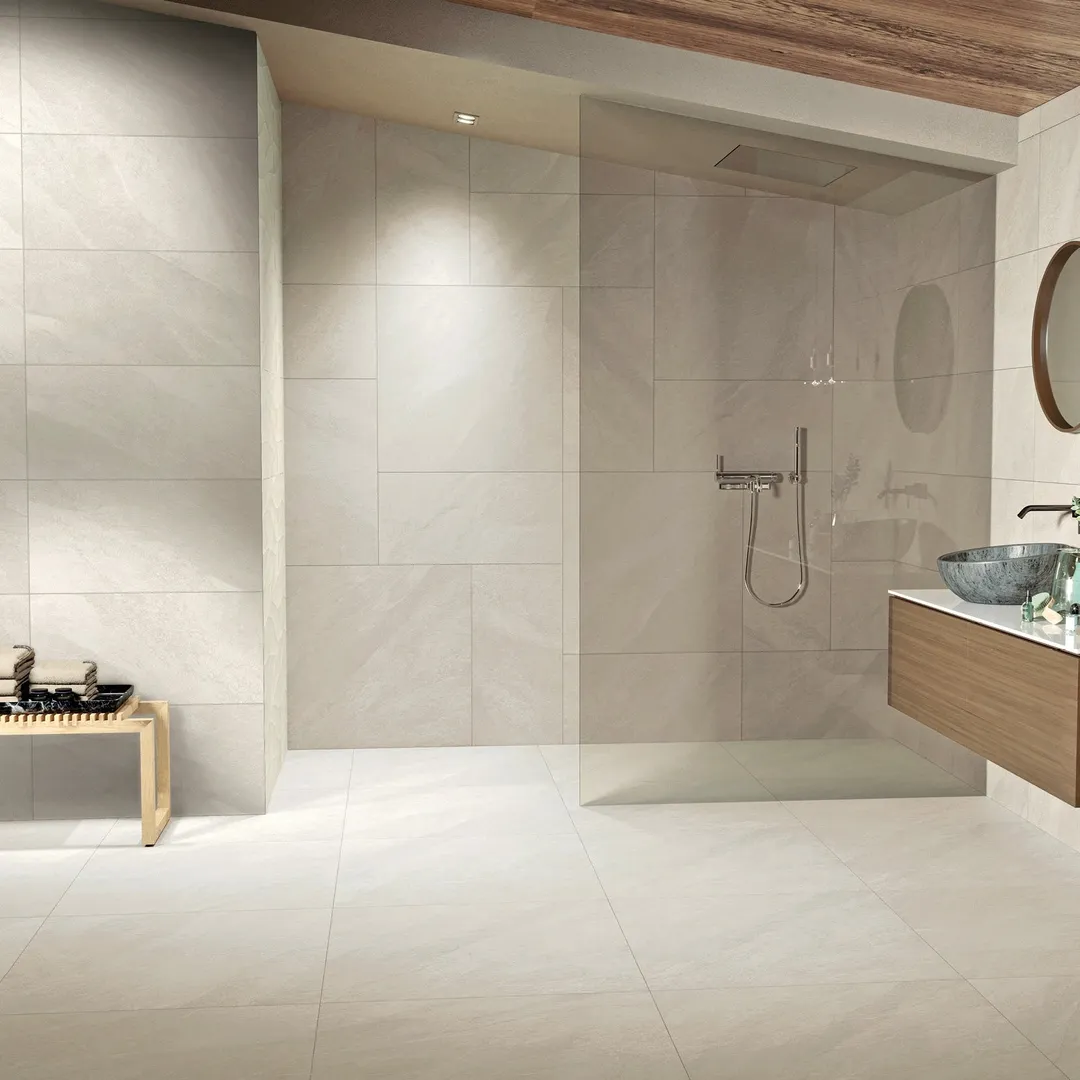 Giorbello Hurricane Gray 24-in x 24-in Glazed Porcelain Stone Look Floor and Wall Tile (12-sq. ft/ Carton), photo 6 of 7