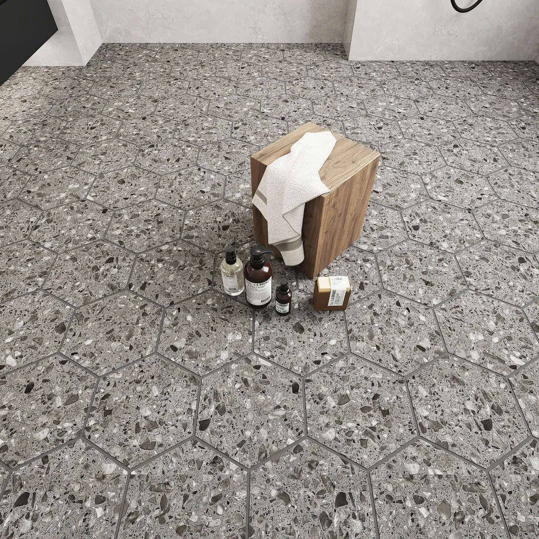 Giorbello Ceppo Gray 10-in x 10-in Glazed Porcelain Stone Look Floor and Wall Tile (17.36-sq. ft/ Carton), photo 4 of 7