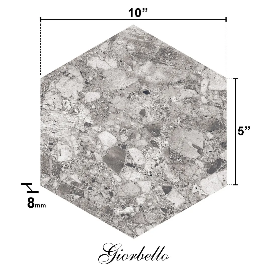 Giorbello Ceppo Gray 10-in x 10-in Glazed Porcelain Stone Look Floor and Wall Tile (17.36-sq. ft/ Carton), photo 7 of 7