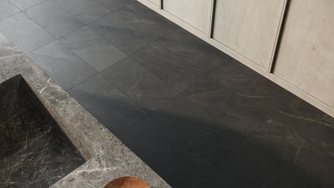 Satori Gios Graphite 12-in x 24-in Matte Porcelain Stone Look Floor and Wall Tile (1.93-sq. ft/ Piece), photo 10 of 15