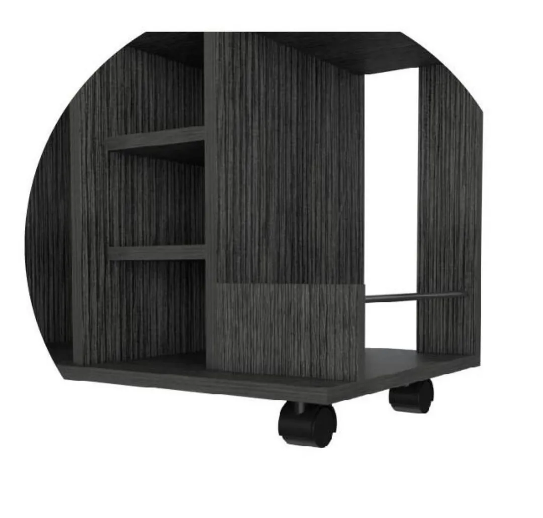 Miki Shinly Black Mdf Base with Mdf Black Granite Top Water Jug Cart (23.62-in x 14.76-in x 32.32-in), photo 3 of 7