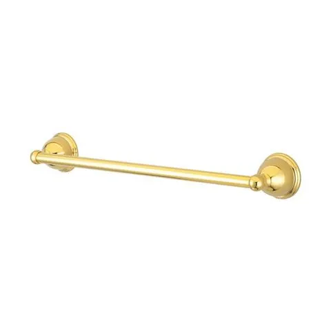 Restoration 24-in Polished Brass Wall Mount Single Towel Bar
