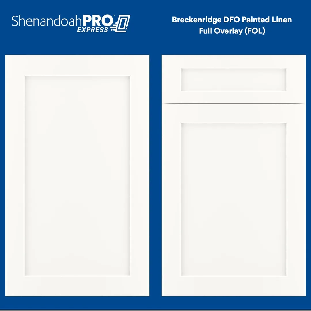 Shenandoah PRO Express Breckenridge 30-in W x 15.125-in H x 12-in D Linen Full Overlay Wall Fully Assembled Plywood Cabinet (Recessed Panel Shaker Door Style), photo 10 of 13