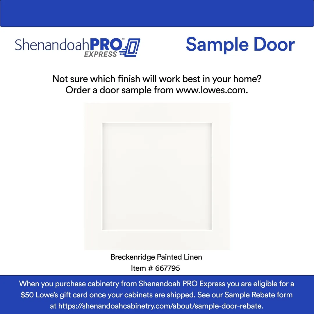 Shenandoah PRO Express Breckenridge 21-in W x 34.5-in H x 24-in D Linen Full Overlay 1-Drawer Base Fully Assembled Plywood Cabinet (Recessed Panel Shaker Style), photo 11 of 13