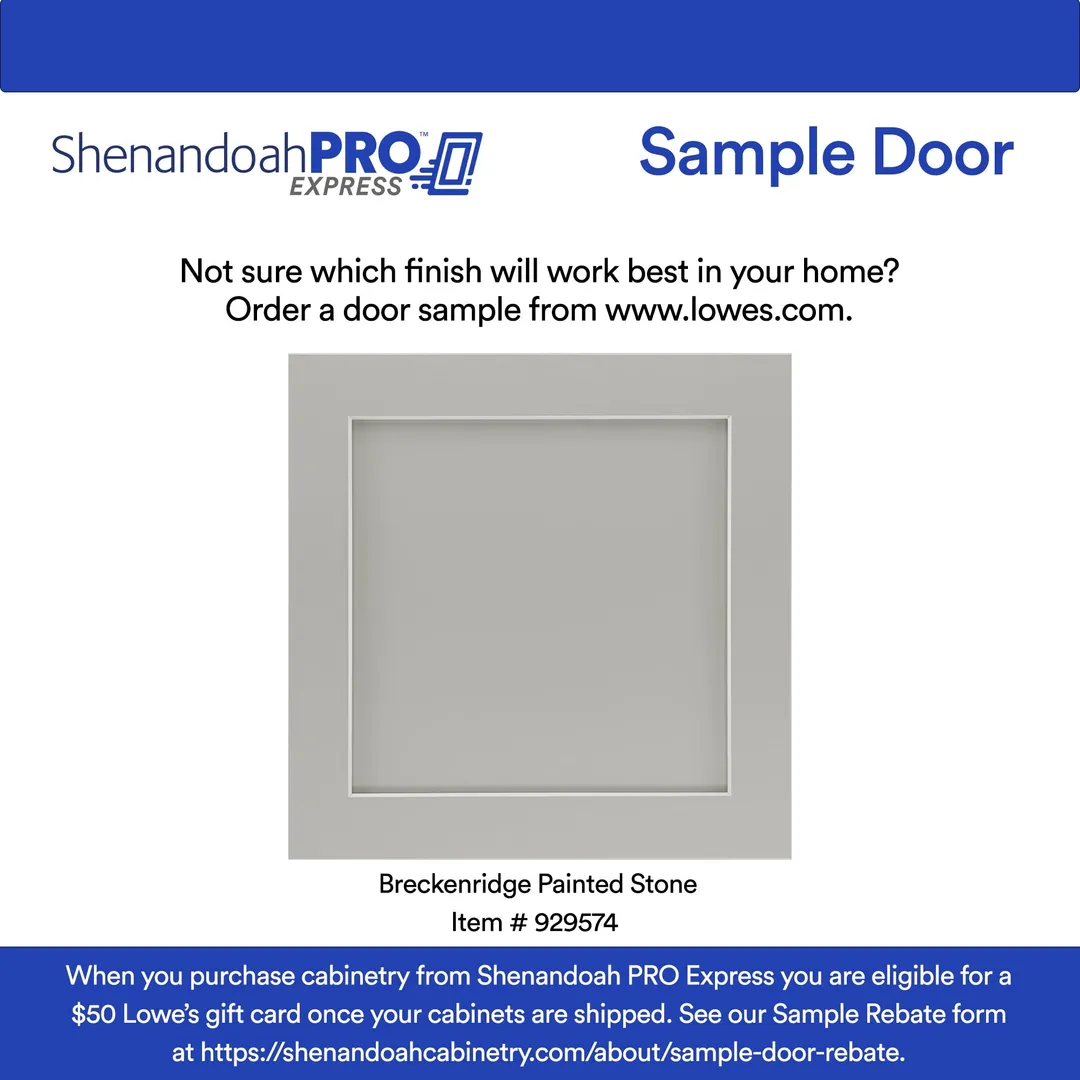 Shenandoah PRO Express Breckenridge 33-in W x 84-in H x 24-in D Stone Full Overlay 1-Drawer Double Oven Base Fully Assembled Plywood Cabinet (Recessed Panel Shaker Style), photo 12 of 14