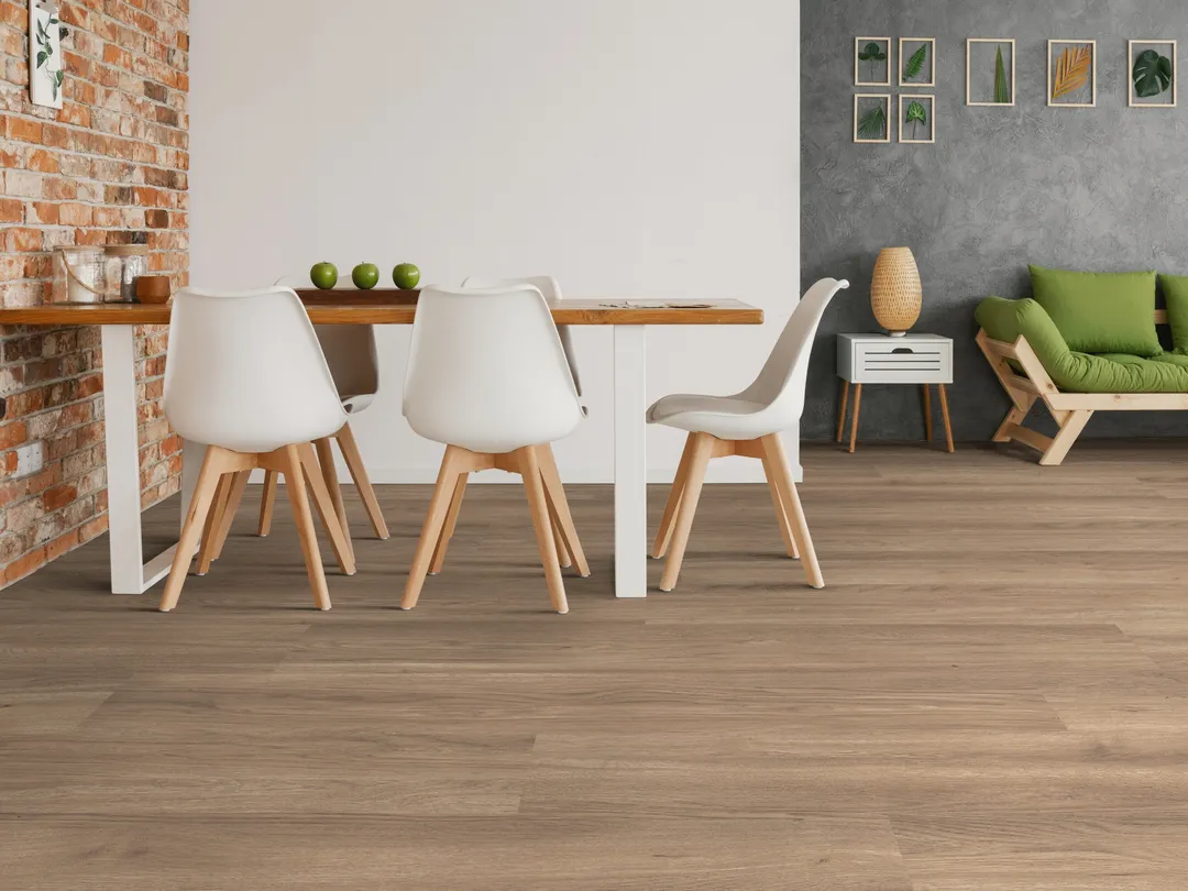 Shaw Perennial Peachtree Street Brown 6-mil x 6-in W x 48-in L Waterproof Glue Down Luxury Vinyl Plank Flooring (53.93-sq ft/ Carton), photo 2 of 8
