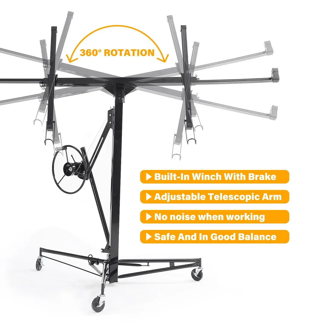 Maocao Hoom 13ft Drywall Lift 13-ft H x 53.5-in L x 53.5-in W Steel Drywall Lift, photo 9 of 15